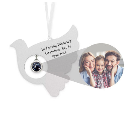 Personalized Dove Photo Ornament