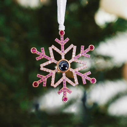 Personalized Snowflake Photo Ornament