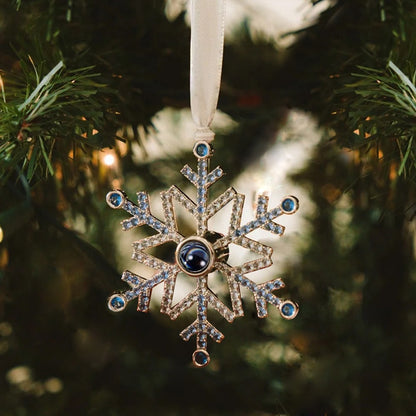 Personalized Snowflake Photo Ornament