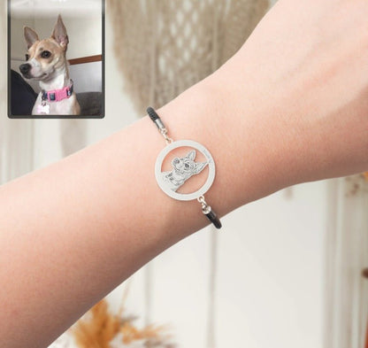 Adjustable Silhouette Halo Life-Like Dog Bracelet - Dazzle Wears