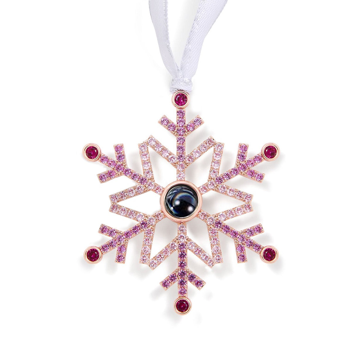 Personalized Snowflake Photo Ornament