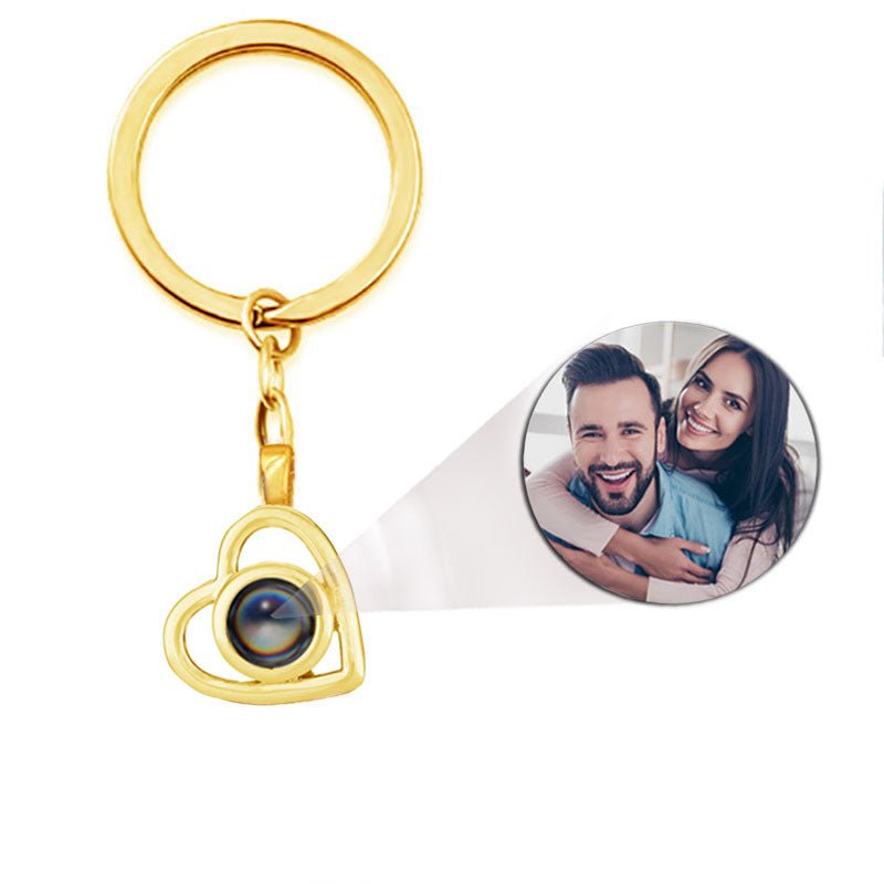 Personalized Heart Photo Keychain - Dazzle Wears