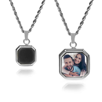 Personalized Heat Photo Necklace - Dazzle Wears