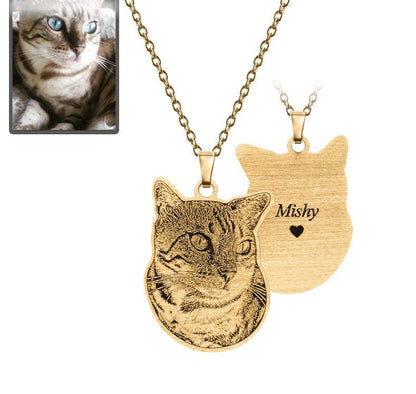 Silhouette Life-Like Cat Necklace - Dazzle Wears