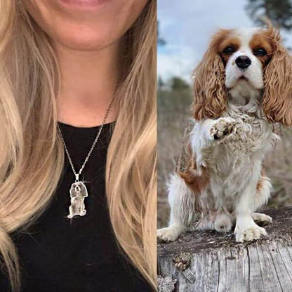 Silhouette Life-Like Dog Necklace - Dazzle Wears