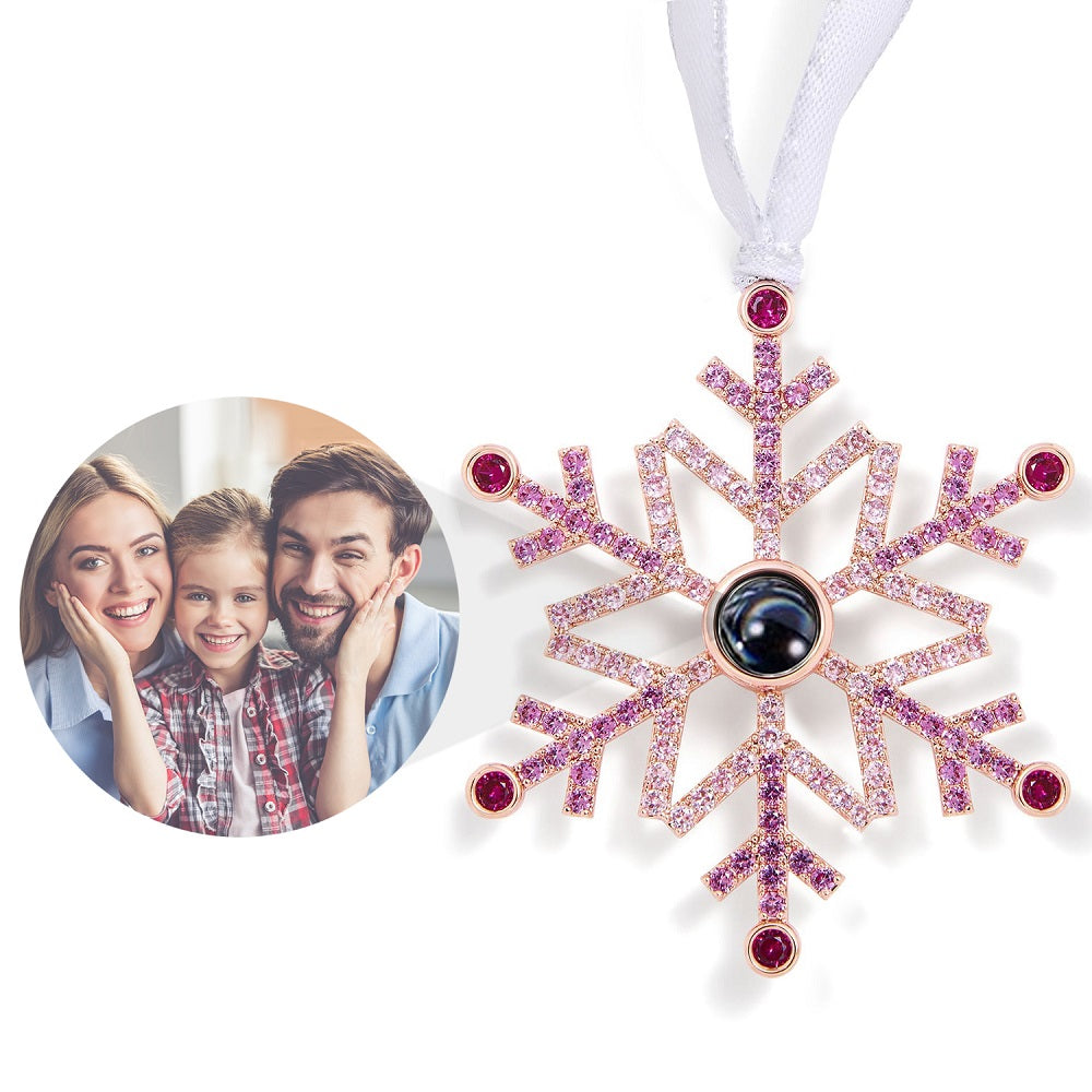 Personalized Snowflake Photo Ornament